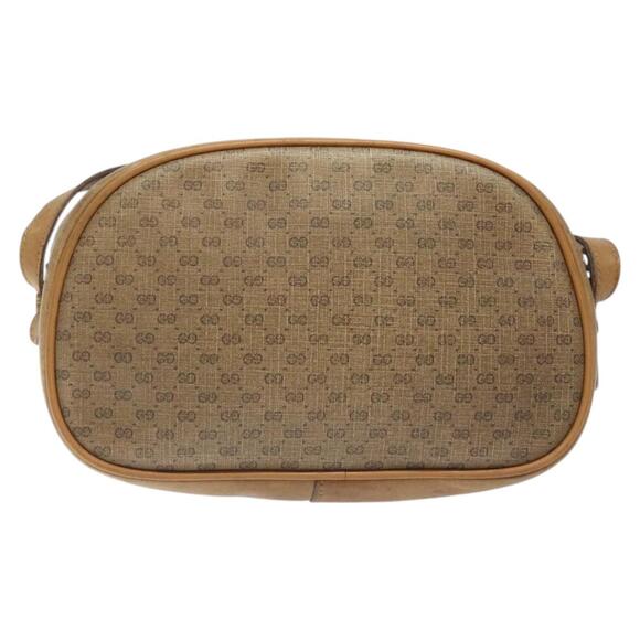 GUCCI Micro GG Supreme Shoulder Bag Pvc Beige Gold - Picture 3 of 16